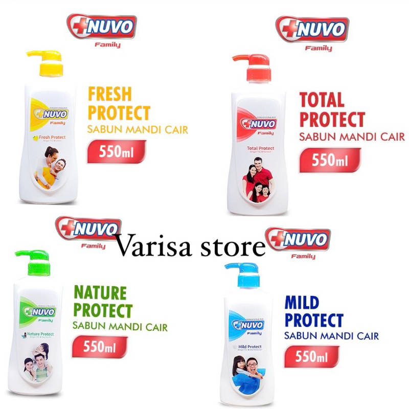 NUVO FAMILY Sabun Mandi Cair Botol 550Ml