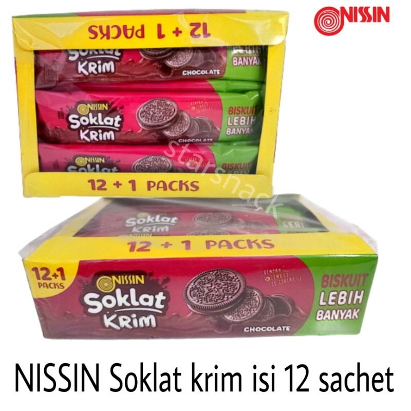 

Nissin Soklat krim isi 12 sachet