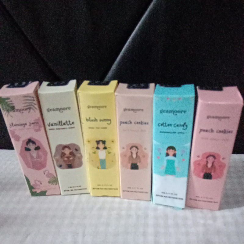 PARFUM GEAMOORE ADDIDTEC SERIES 5 ML/ Variant Cutton Candy / Peach Cookies / flamingo Fame / Vanilla