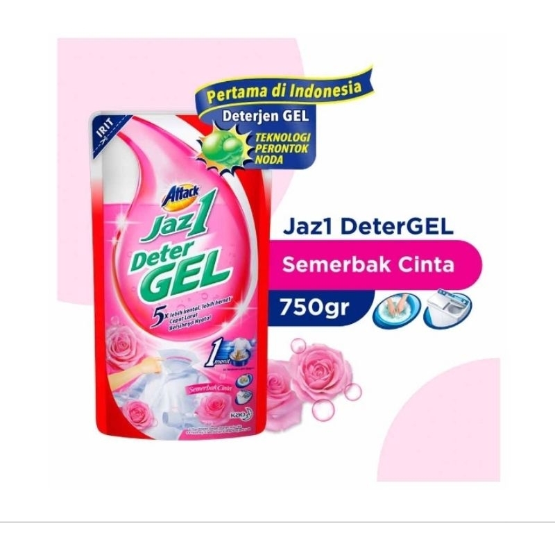 Attack Jazz1 Detergel 750 gram detergen cair