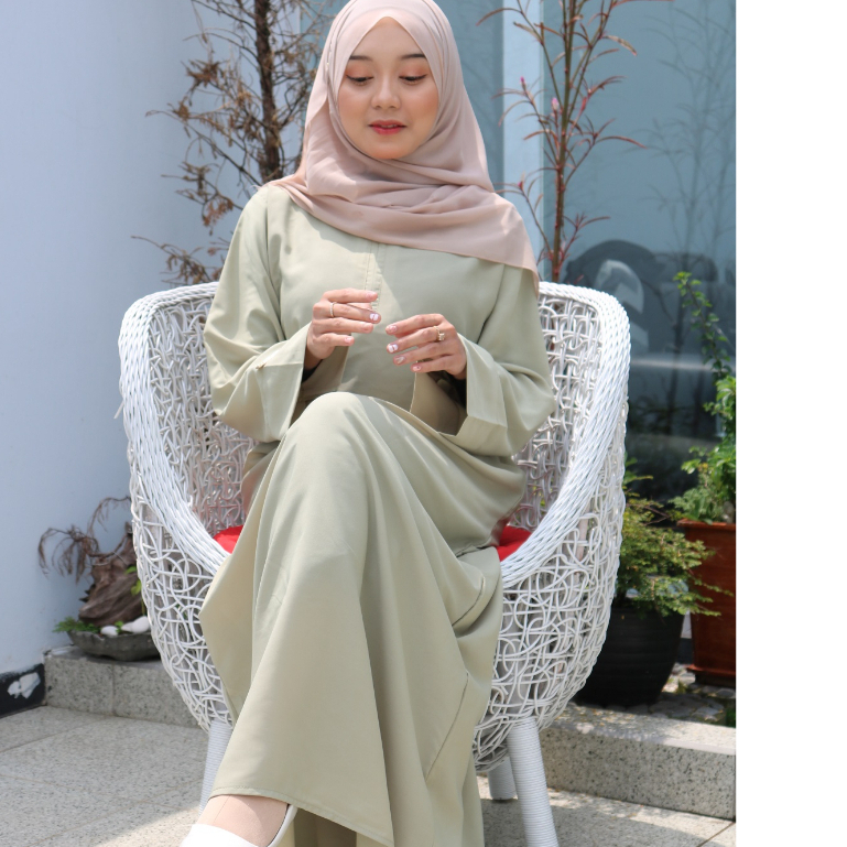 gamis terbaru 2024 lebaran wanita import