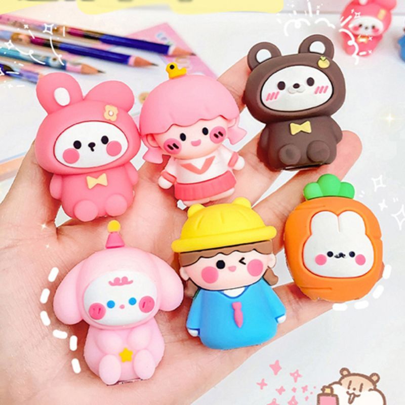 

Serutan pensil Rautan pensil import lucu model cute cantik aesthetic