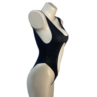 BRI*BT1318 Lingerie Wanita Bahan Lace Seksi Bodysuit Tanpa Lengan Lingeri Open Crotch Sexy Cosplay-5