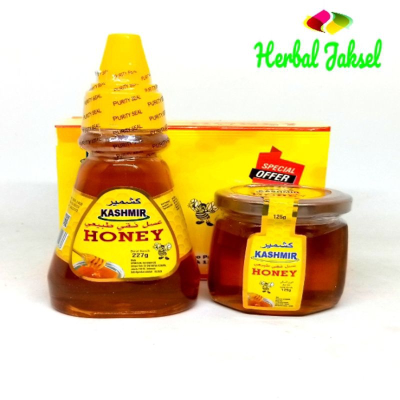 

madu Kasmir natural honey 227 free 125 gr combo pack