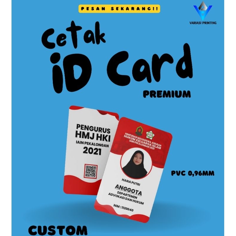 

murah cetak ID CARD PVC - bahan PVC premium