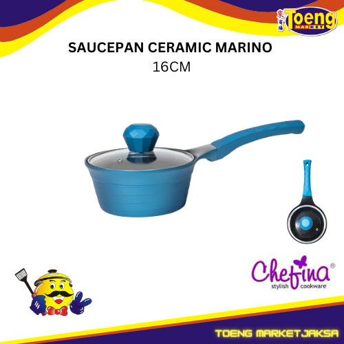 PANCI GANGANG SATU CERAMIC / MARINO SAUCEPAN CERAMIC 16CM CHEFINA