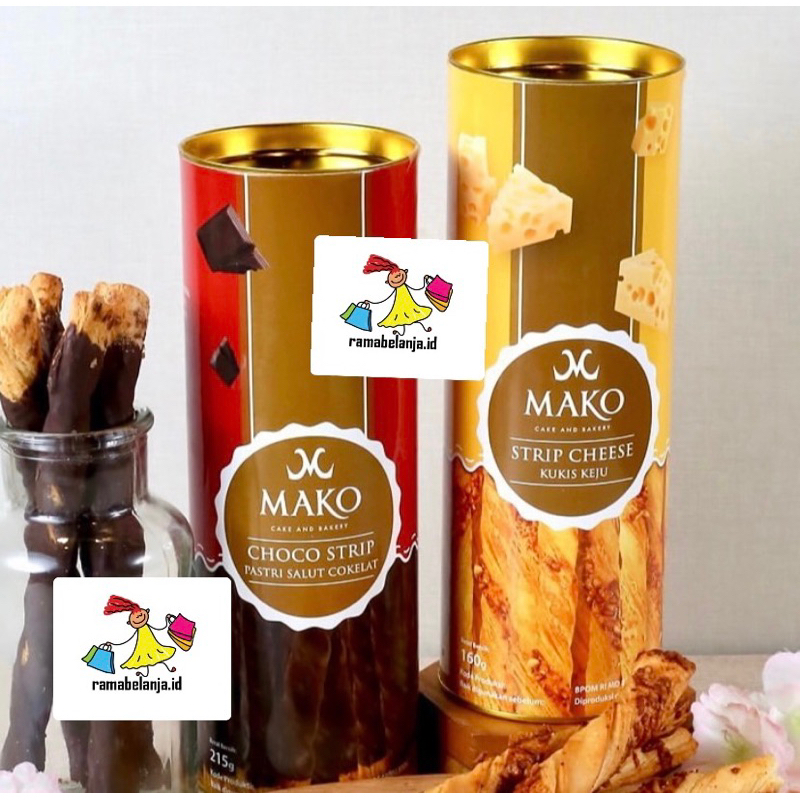 SNACK - MAKO BREADTALK KUKIS STIK KEJU STIK LAPIS COKLAT KALENG TINGGI