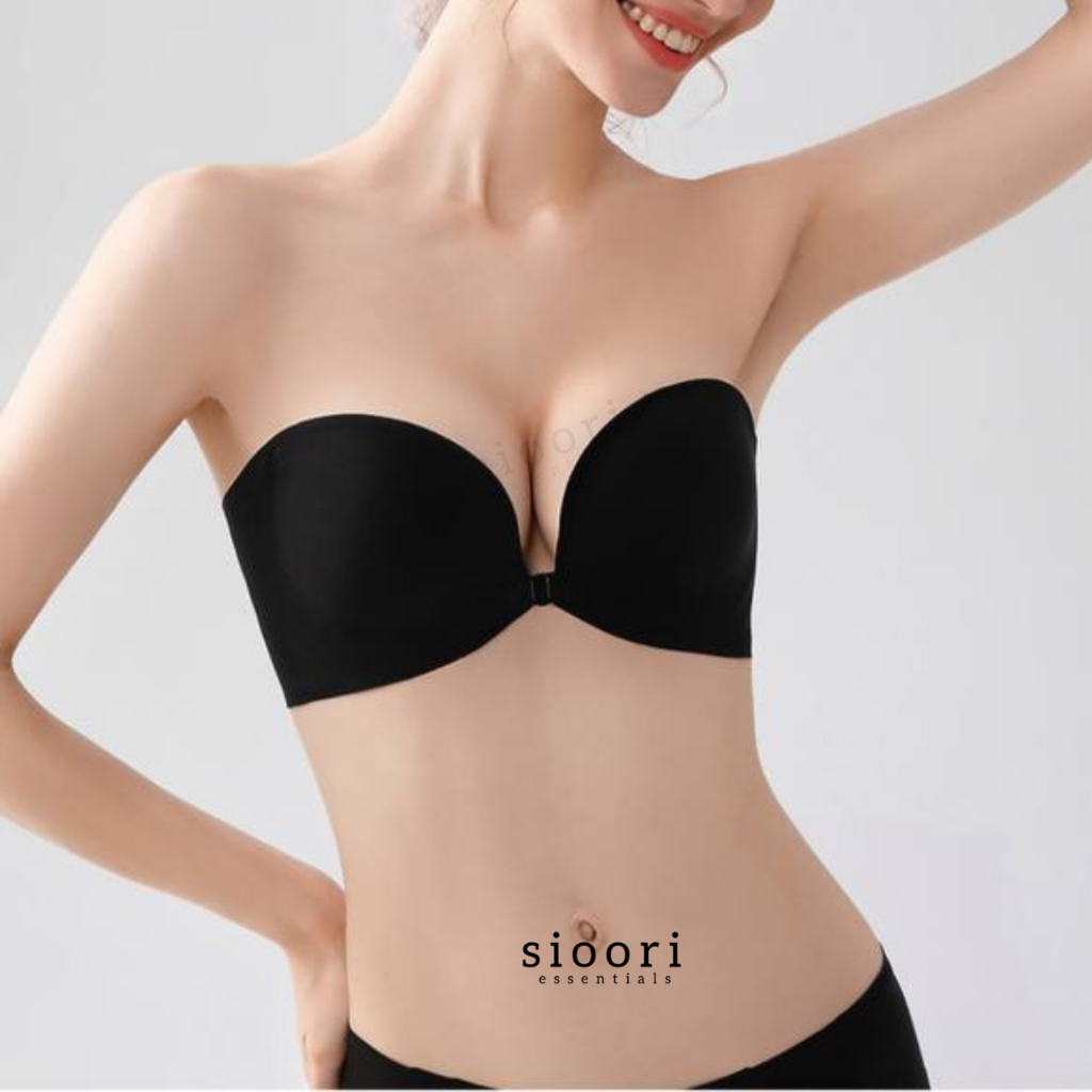 Sioori Lorin Bra Bukaan Depan Tanpa Kawat BH Pengait Depan Tanpa Tali