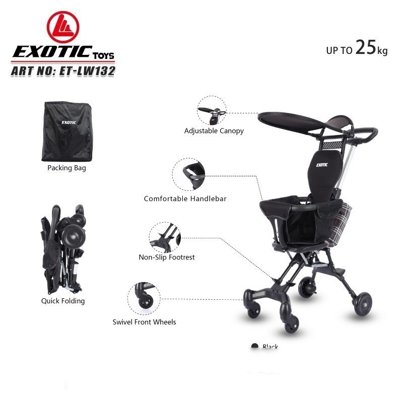 Stoller Exotic Lw 132 Dorongan Bayi Kereta bayi