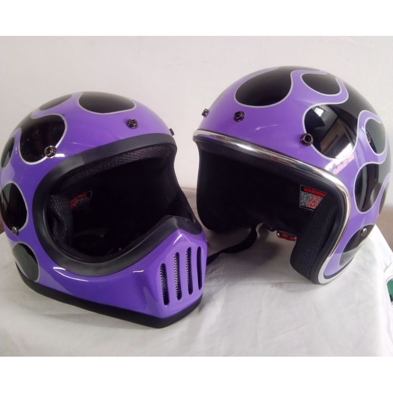 Helm Cakil Couple Helm Bogo Beli 1 dapat 2
