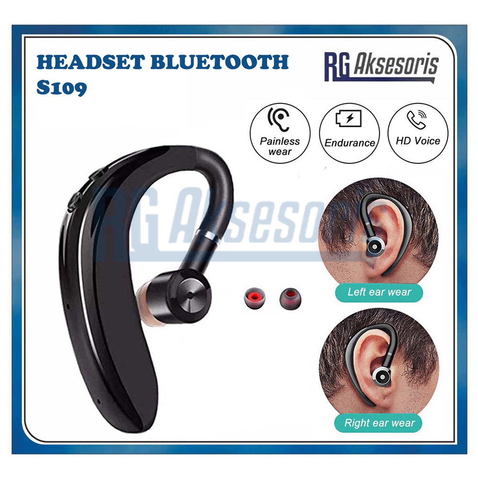 Headset Bluetooth S109 Earphone Wireless dengan Bluetooth 4.1 — 7