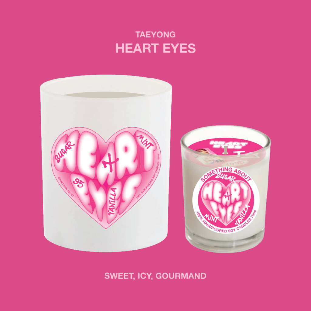 "Heart Eyes" Jar Candle 150ml (Taeyong, NCT127) 100% Handpoured Scented Soy Candle — Something About