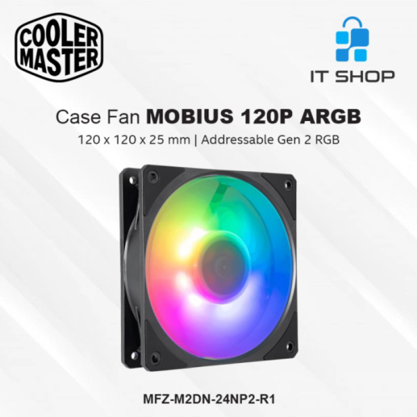 Jual Cooler Master Fan Mobius 120P ARGB Diskon
