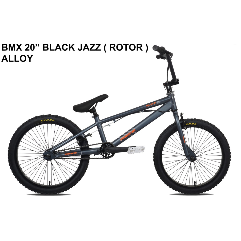 Sepeda Anak Laki BMX PACIFIC BLACK JAZZ Alloy Rotor Ukuran 20 Inch