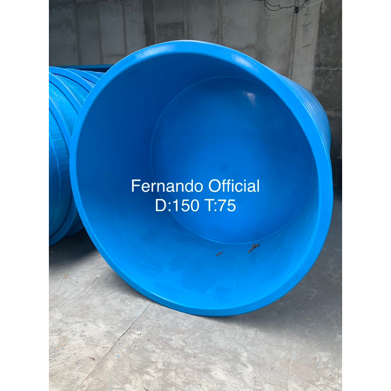 Bak Fiber Bulat / Kolam Fiber Bulat Diameter 150 cm Tinggi 75 cm