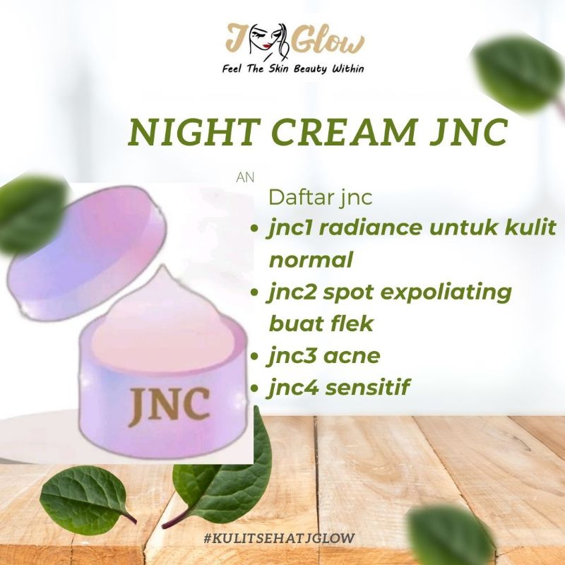 Jglow Krim Malam Klinik JNC Night untuk JNC 1 2 3 4 Night Cream