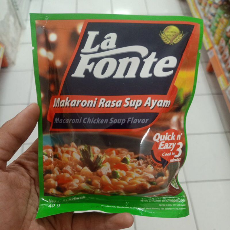 

La Fonte Sup Macaroni Ayam Chicken Soup 40gr