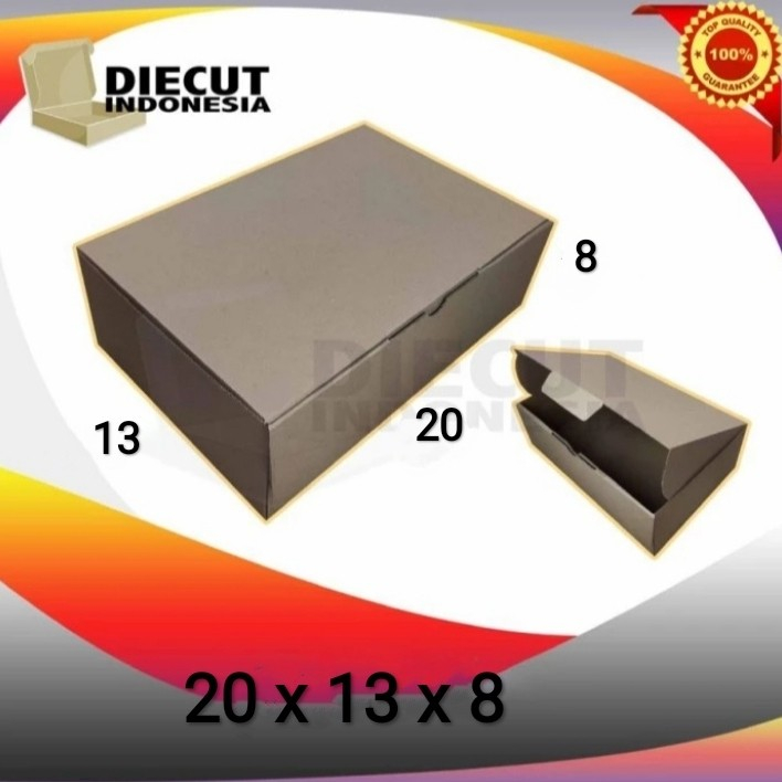 

kardus karton box pizza diecut uk 20x13x8