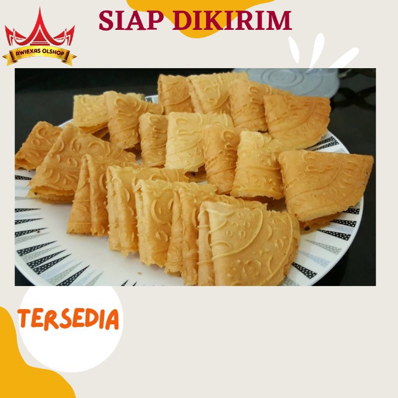 

TERMURAH KUE SAPIK / KUE SEMPRONG / KUE SEMPRIT KHAS PADANG 1/2KG