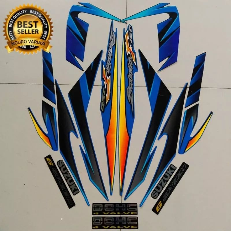 STRIPING SATRIA FU THAILAND BIRU 2007 2008