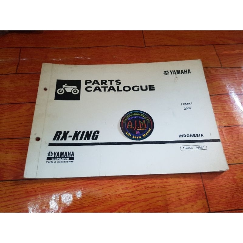 Buku Part Catalog Katalog Copian Yamaha RXKING RX KING 2008