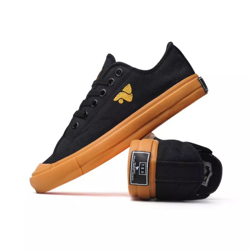 TSV FOOTWEAR RIVERY Black gum 39-43 sepatu sneakers pria lokal brand New original terbaru kece