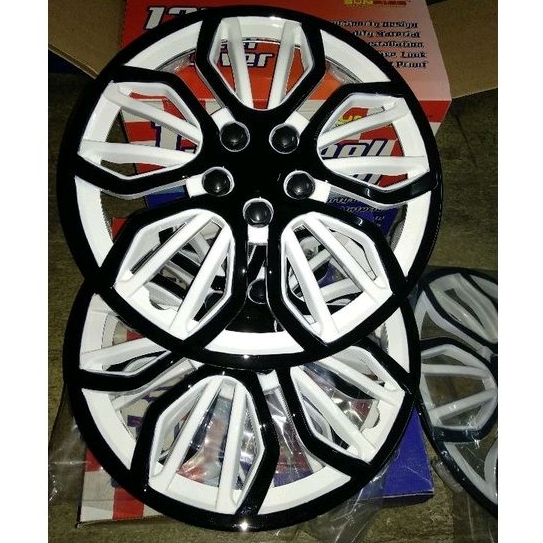 WELDOP DOP RODA PICK UP/MINIBUS KHUSUS VELG STANDAR KALENG RING 14 PICK UP PUTIH HITAM PLASTIK/ABS 1