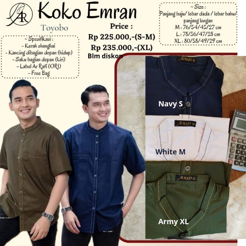 Koko Emran// Koko Arrafi // Koko lwngan pendek