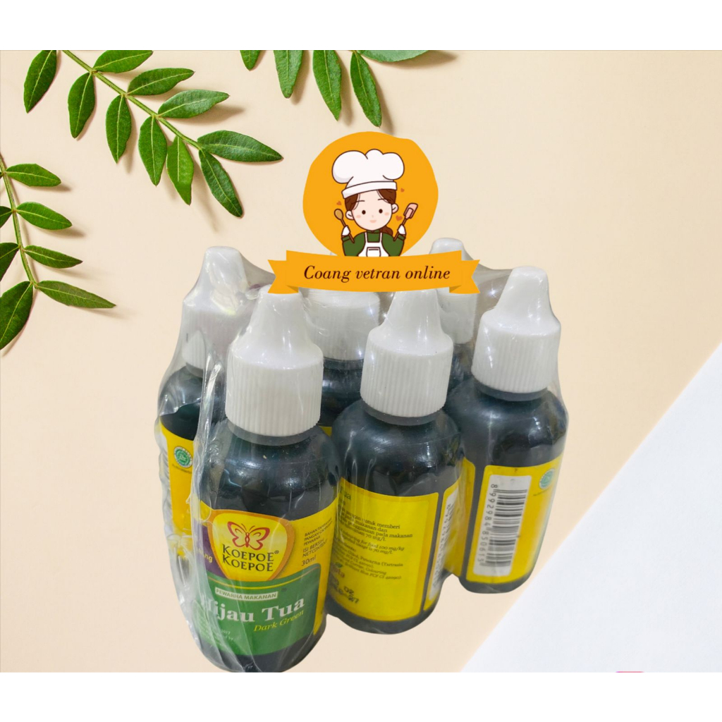 

koepoe-koepoe pewarna hijau tua 30 ml