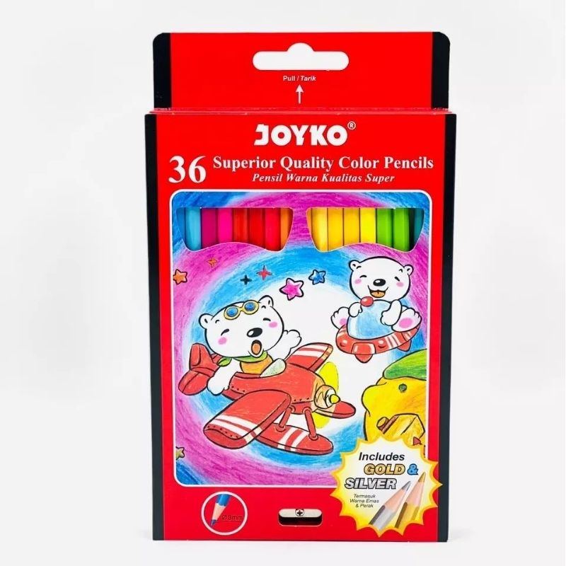 

Pensil Warna Color Pencil - Joyko CP-36PB - 36 Warna