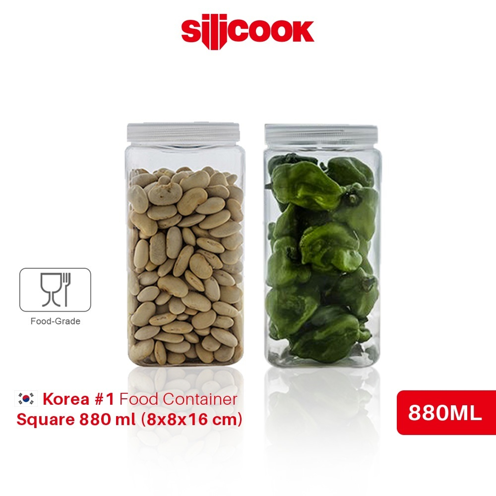 Silicook Square 880ml - Toples Makanan
