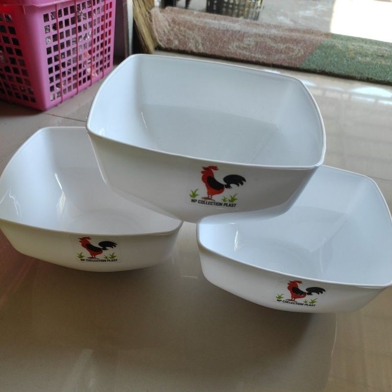 mangkok kotak ayam jago