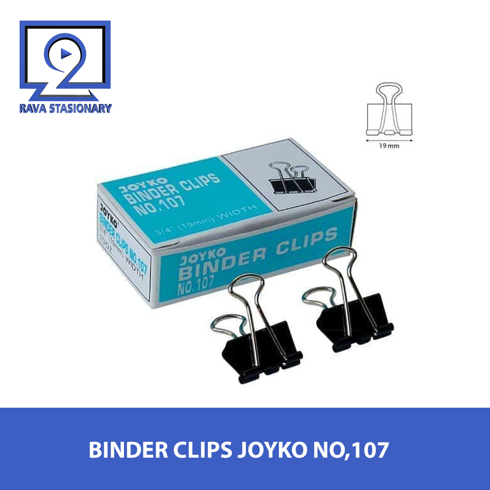 

BINDER CLIPS JOYKO NO,107 / 1 BOX