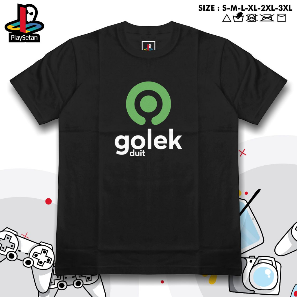 GOLEK GOJEK FAKE | PLAYSETAN KAOS | KAOS LENGAN PANJANG PENDEK