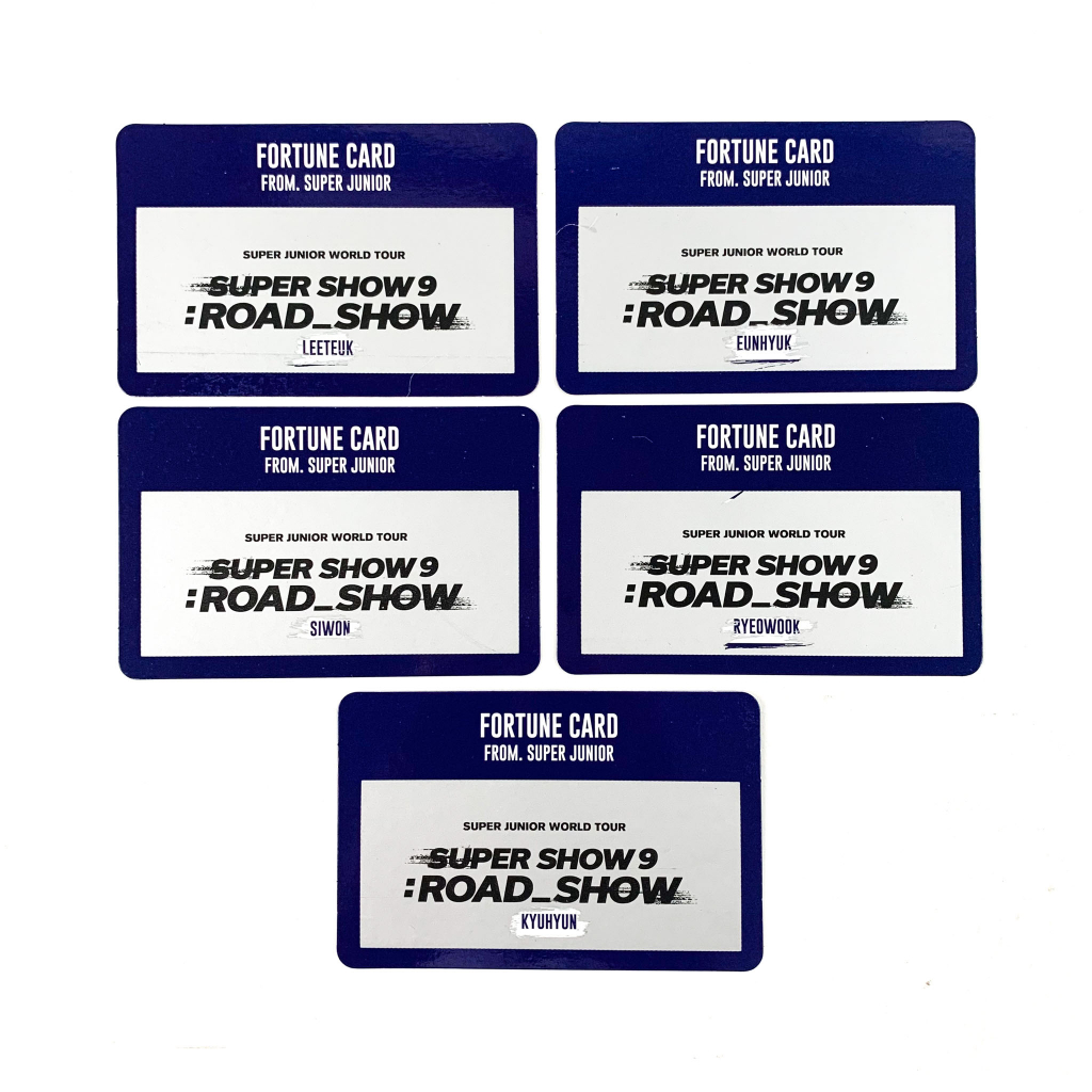 [sharing] SUPER JUNIOR - SS9 Fortune Scratch MD ( Fortune Card )
