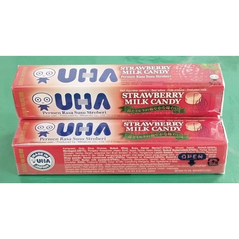 

UHA Strawberry Milk Candy / Permen Rasa Susu Stroberi