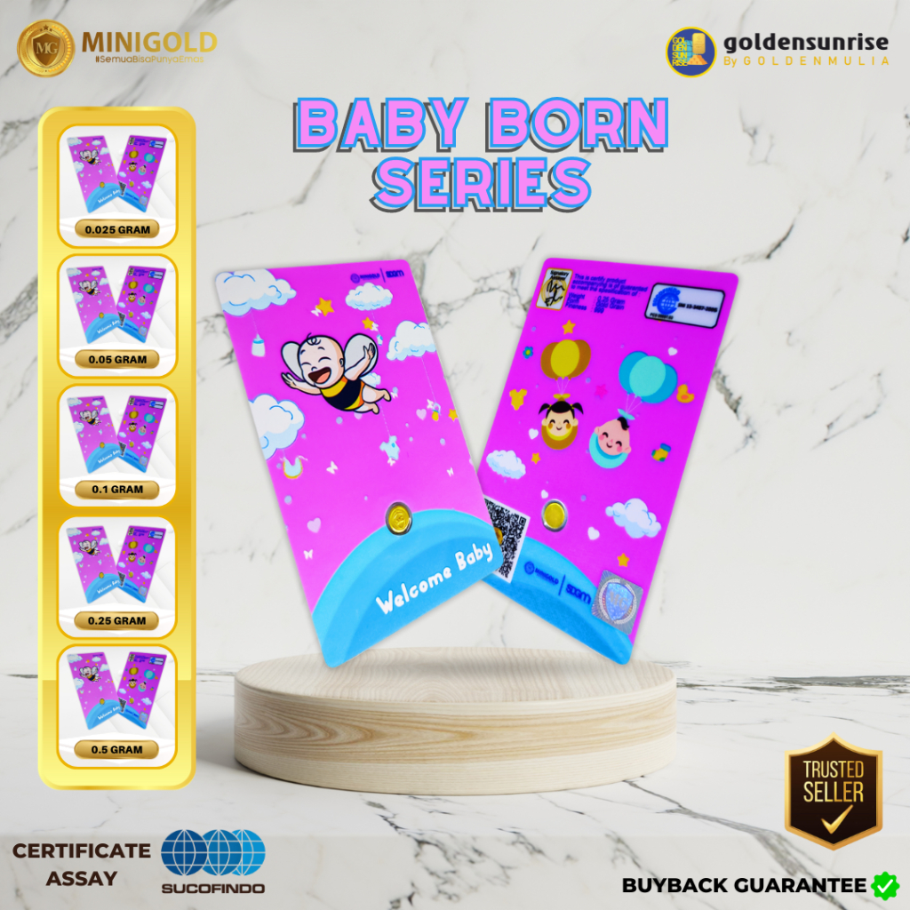 Golden Sunrise MINI GOLD Gift Series Baby Born 0.025 gr 0.05 gr 0.1 gr