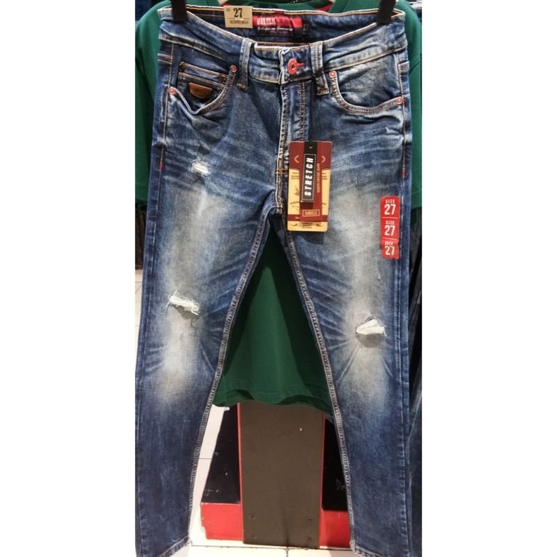 Gabrielle jeans original mens BBRE097V082327 celana panjang jeans pria
