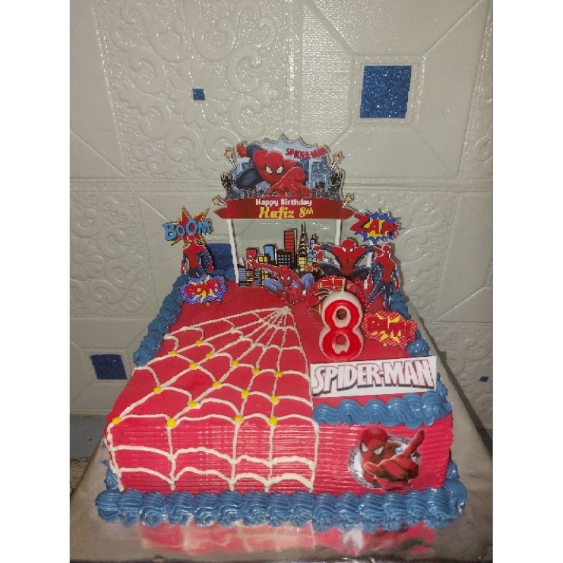 kue ulang tahun spiderman