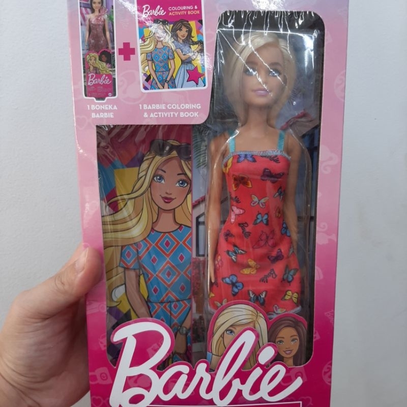 barbie playcation mainan barbie buku mewarnai barbie