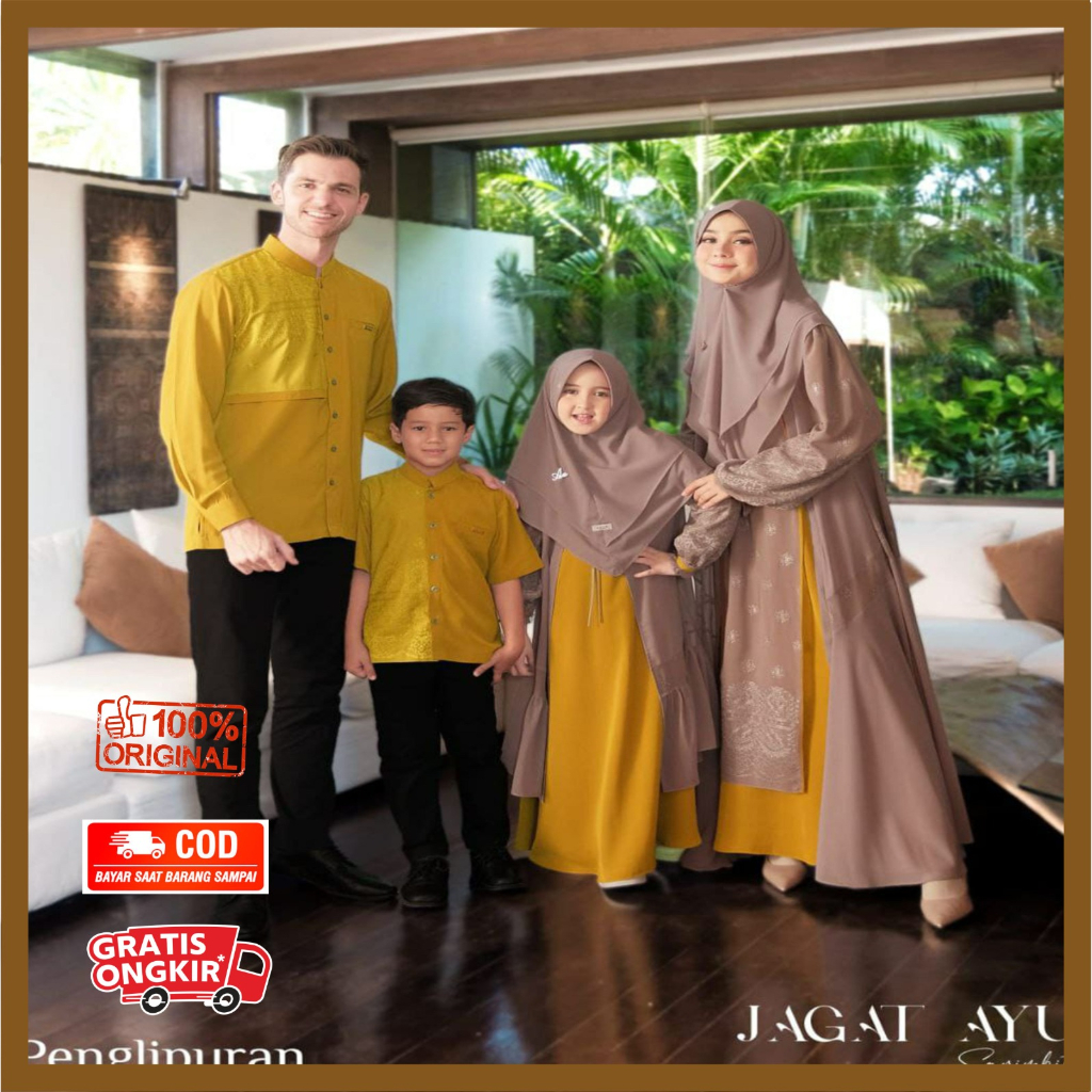 ADEN HIJAB JAGAT AYU PANGLIPURAN // BAJU COUPLE MUSLIM TERBARU // READY STOCK & SIAP KIRIM