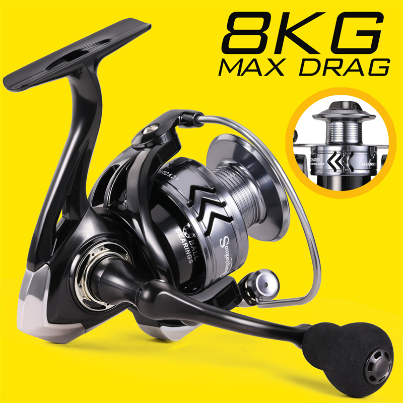 SOUGAYILANG REEL PANCING 1000-6000SERI 5.21 RASIO KECEPATAN REEL SPINNING MAX DRAG 8KG CARP REELS