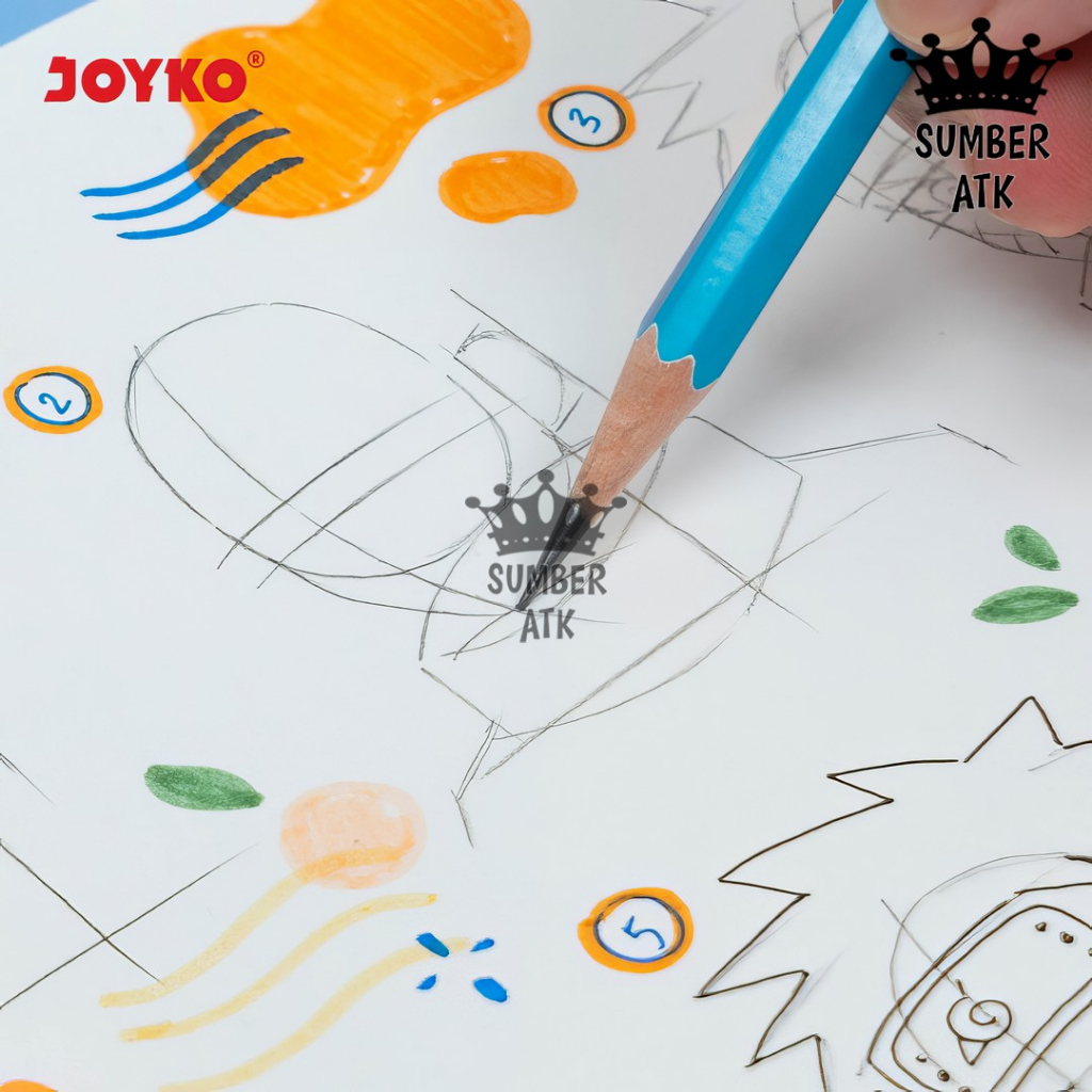 

RB Pencil Pensil Joyko P-8131 2B 1 Drum 36 Pcs Doodle