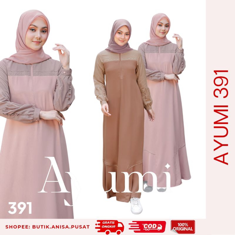 ETHICA Gamis Ayumi 391 Brown dan Pink