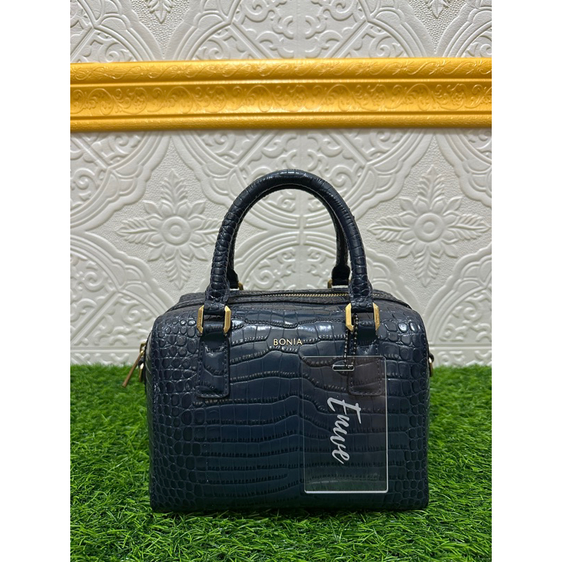 preloved speedy bonia size S croco