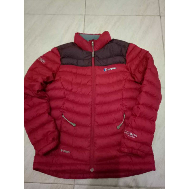 jaket bulang berghaus down 700 + size S