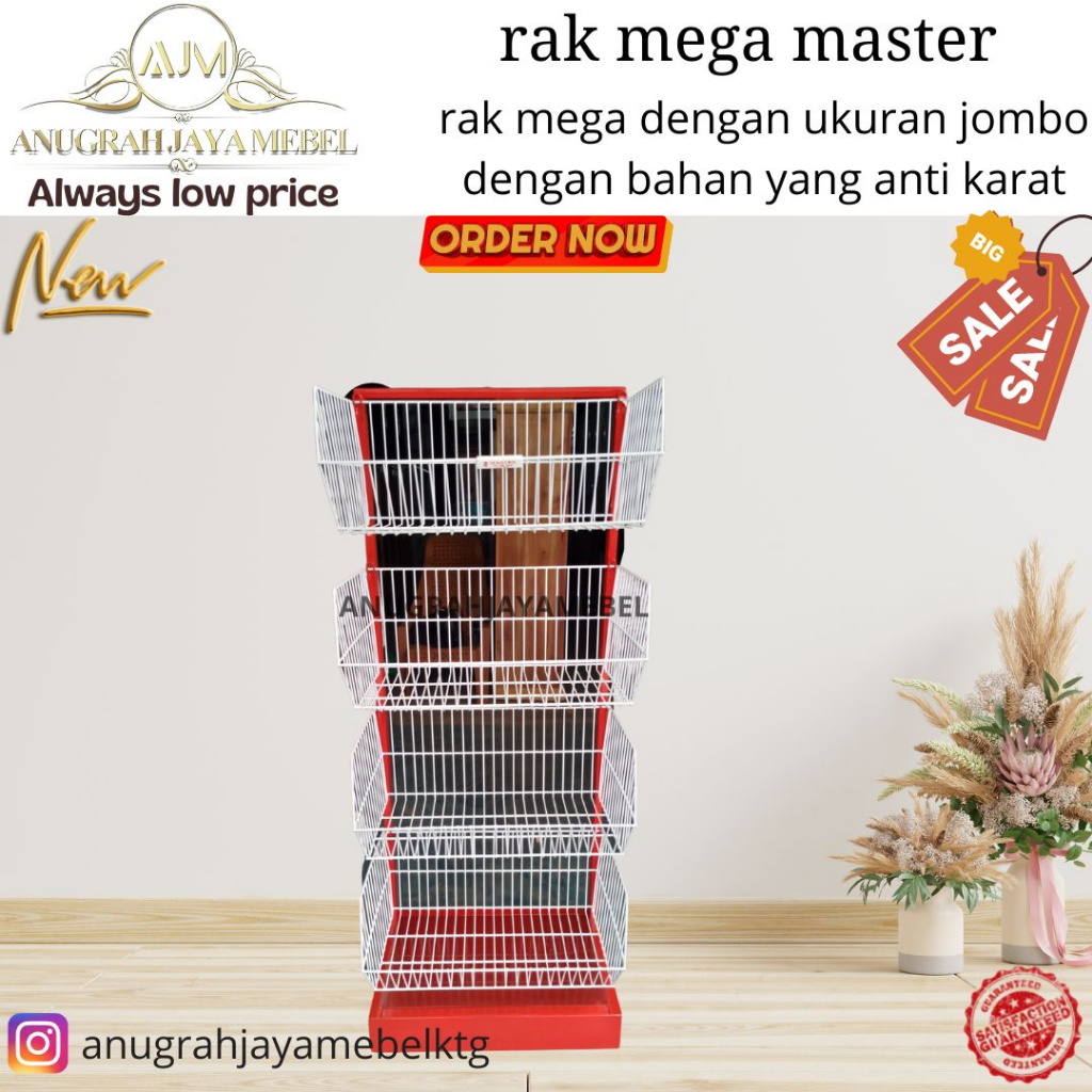 Rak mega master minimarket/rak toko/minimarket snack