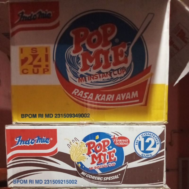 

Popmie kuah dan goreng