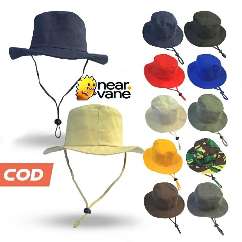 TOPI RIMBA DEWASA POLOS / TOPI RIMBA PRAMUKA | TOPI RIBSTOK | TOPI GUNUNG