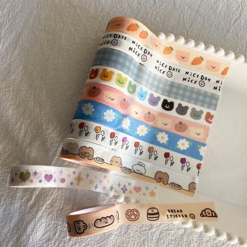 

cute pattern washi tape diy journal scrapbook decor / isolasi dekor jurnal